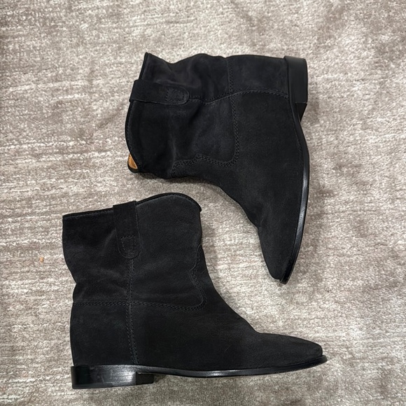 Isabel Marant Crisi Suede Ankle Black Boots 39 - Picture 1 of 5